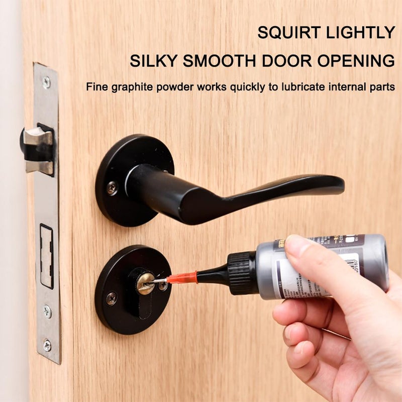 رذاذ تشحيم أبواب الجراج - تشحيم احترافي لقفل الجرافيت - تشحيم الجرافيت للأقفال، المفصلات، الأبواب المنزلقة - مضاد للتجمد، مضاد للتآكل، طويل الأمد - Image 4